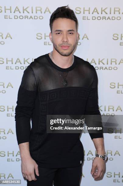 Prince Royce is seen at the Shakira "El Dorado" Album Release Party at The Temple House on May 25, 2017 in Miami, Florida.