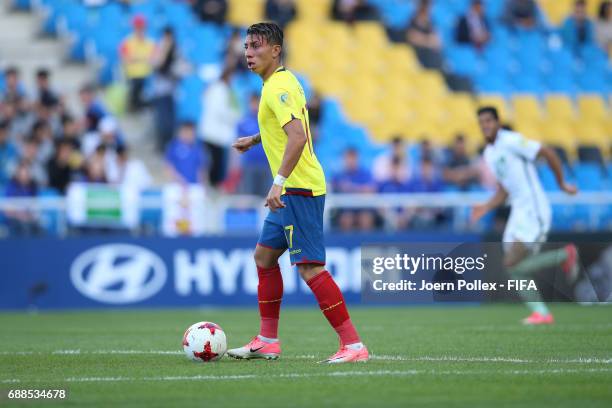 Joao Rojas of Ecuador during the FIFA U-20 World Cup Korea Republic 2017 group F match between Ecuador and Saudi Arabia at Incheon Munhak Stadium on...