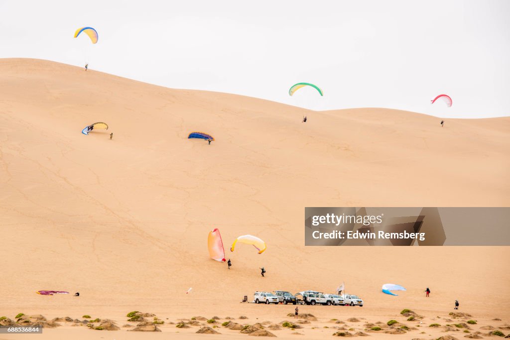 Parasailing in Namibia