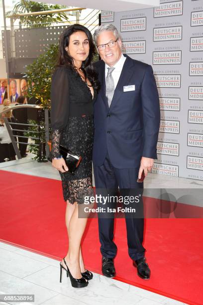 Heiner Kamps and his wife Ella Kamps during the German Media Award 2016 at Kongresshaus on May 25, 2017 in Baden-Baden, Germany. The German Media...