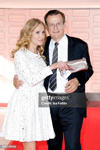 German presenter Katja Burkard and her husband Hans Mahr during the German Media Award 2016 at Kongresshaus on May 25, 2017 in Baden-Baden, Germany....