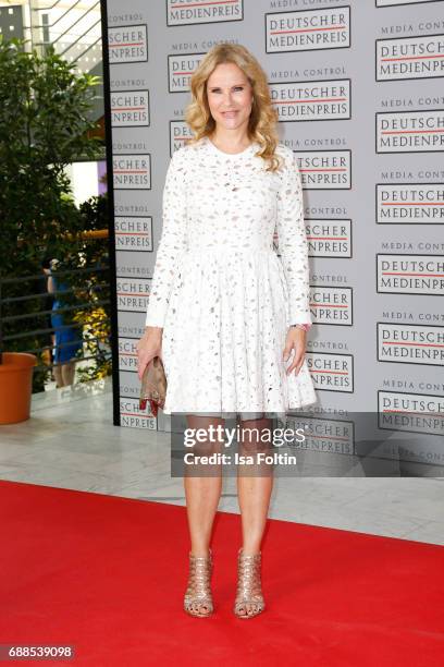 German presenter Katja Burkard during the German Media Award 2016 at Kongresshaus on May 25, 2017 in Baden-Baden, Germany. The German Media Award has...