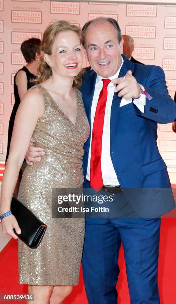 German presenter Wolfram Kons and his wife Alexa Apermann during the German Media Award 2016 at Kongresshaus on May 25, 2017 in Baden-Baden, Germany....