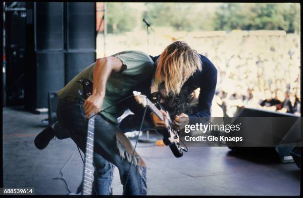 Nirvana, Kurt Cobain, Krist Novoselic, Pukkelpop Festival, Hasselt, Belgium, .