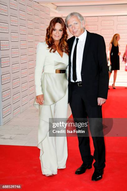 German singer Andrea Berg and her husband Ulrich Ferber during the German Media Award 2016 at Kongresshaus on May 25, 2017 in Baden-Baden, Germany....