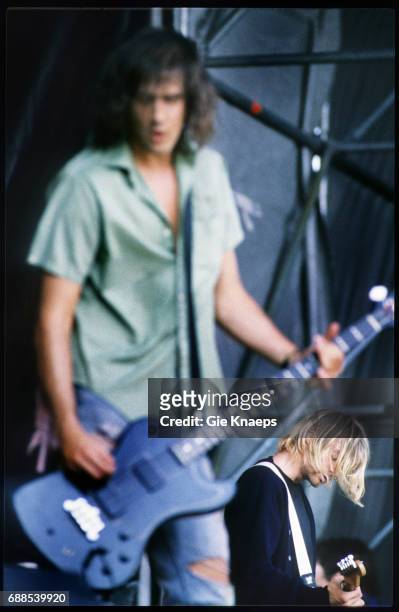 Nirvana, Kurt Cobain, Krist Novoselic, Pukkelpop Festival, Hasselt, Belgium, .