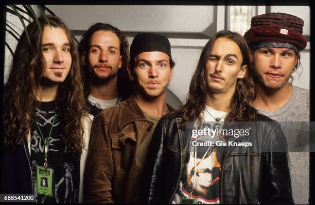 Pearl Jam, Eddie Vedder, Mike McCready, Jeff Ament, Stone Gossard, Dave Abbruzzese, Pinkpop Festival, Landgraaf, Holland, .