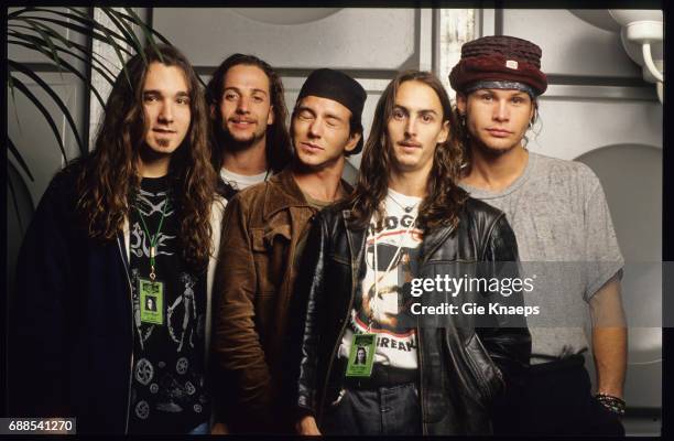 Pearl Jam, Eddie Vedder, Mike McCready, Jeff Ament, Stone Gossard, Dave Abbruzzese, Pinkpop Festival, Landgraaf, Holland, .