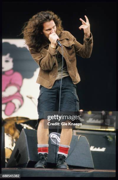 Pearl Jam, Eddie Vedder, Pinkpop Festival, Landgraaf, Holland, .