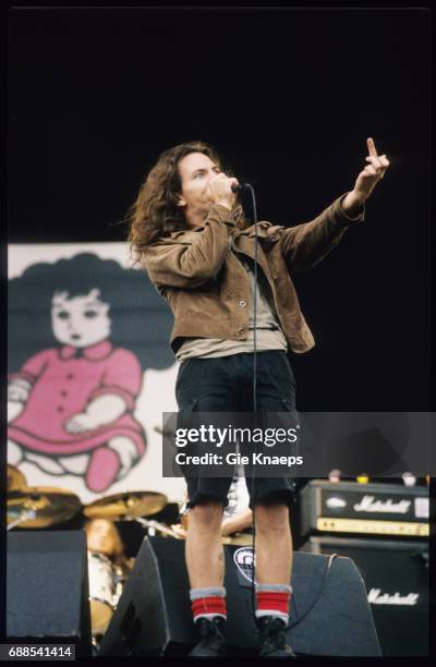 Pearl Jam, Eddie Vedder, Pinkpop Festival, Landgraaf, Holland, .