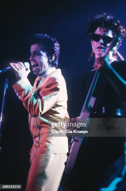 Prince and The Revolution, Parade tour, Wendy Melvoin, Prince, Vorst Nationaal, Brussels, Belgium, .