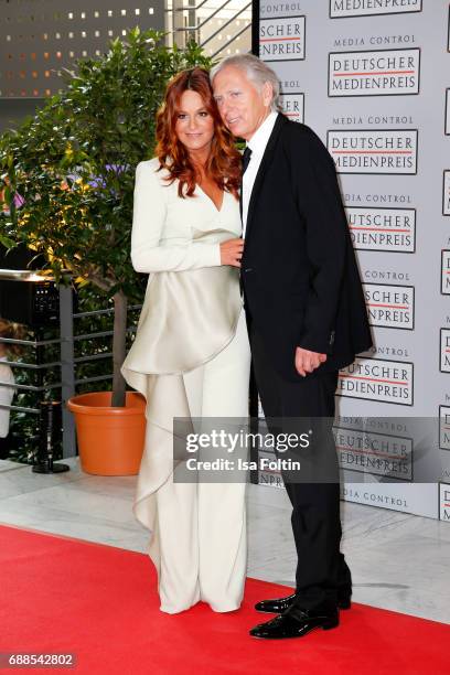 German singer Andrea Berg and her husband Ulrich Ferber during the German Media Award 2016 at Kongresshaus on May 25, 2017 in Baden-Baden, Germany....