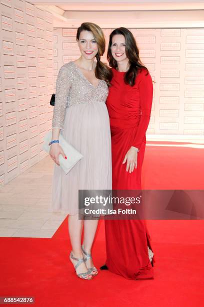 German presenter Annett Moeller and German presenter Katrin Wrobel during the German Media Award 2016 at Kongresshaus on May 25, 2017 in Baden-Baden,...