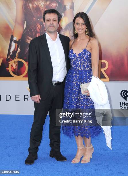 Composer Rupert Gregson-Williams and guest attend the World Premiere of Warner Bros. Pictures' 'Wonder Woman' at the Pantages Theatre on May 25, 2017...