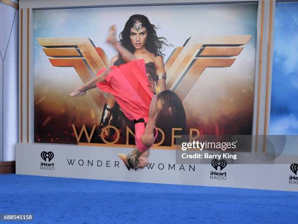 Stunt woman Jessie Graff attends the World Premiere of Warner Bros. Pictures' 'Wonder Woman' at the Pantages Theatre on May 25, 2017 in Hollywood,...