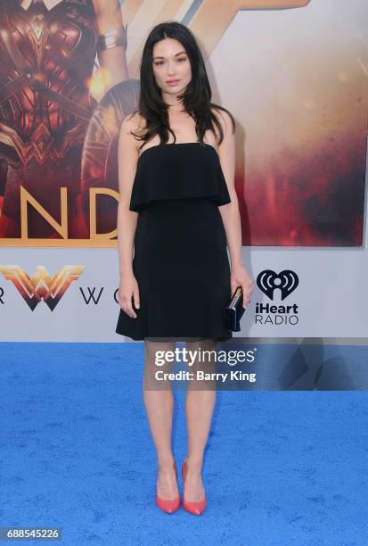 Actress Crystal Reed attends the World Premiere of Warner Bros. Pictures' 'Wonder Woman' at the Pantages Theatre on May 25, 2017 in Hollywood,...