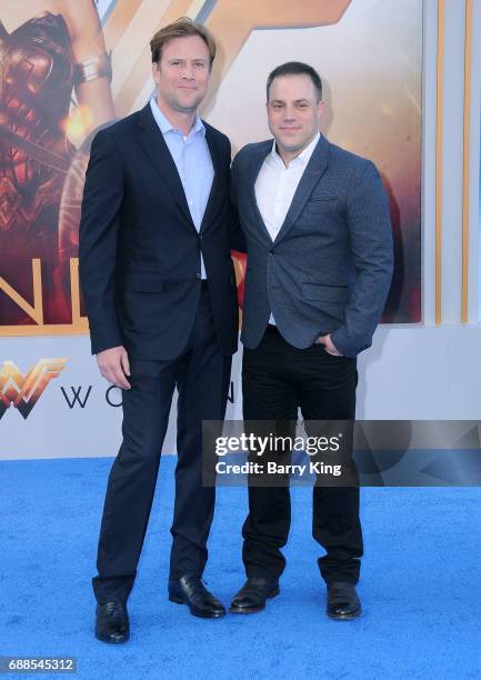 Executive Producer Geoff Johns and guest attend the World Premiere of Warner Bros. Pictures' 'Wonder Woman' at the Pantages Theatre on May 25, 2017...