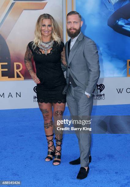 Madeleine Vall Beijner and guest attend the World Premiere of Warner Bros. Pictures' 'Wonder Woman' at the Pantages Theatre on May 25, 2017 in...