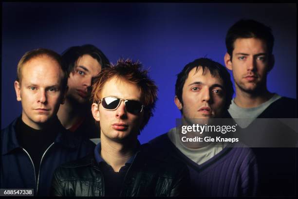 Radiohead, Phil Selway, Jonny Greenwood, Thom Yorke, Colin Greenwood, Ed O'Brien, Luna theater, Brussels, Belgium, .