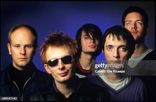 Radiohead, Phil Selway, Jonny Greenwood, Thom Yorke, Colin Greenwood, Ed O'Brien, Luna theater, Brussels, Belgium, .