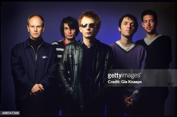 Radiohead, Phil Selway, Jonny Greenwood, Thom Yorke, Colin Greenwood, Ed O'Brien, Luna theater, Brussels, Belgium, .