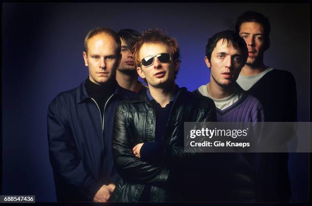 Radiohead, Phil Selway, Jonny Greenwood, Thom Yorke, Colin Greenwood, Ed O'Brien, Luna theater, Brussels, Belgium, .