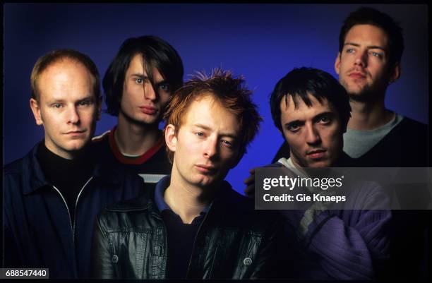 Radiohead, Phil Selway, Jonny Greenwood, Thom Yorke, Colin Greenwood, Ed O'Brien, Luna theater, Brussels, Belgium, .