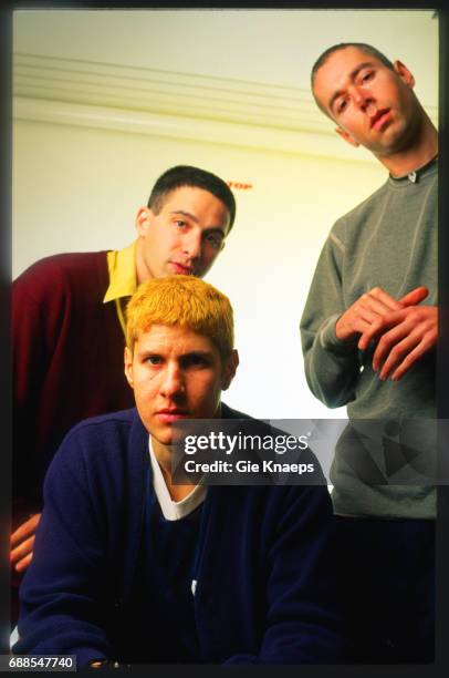 Adam Yauch , Mike Diamond , Adam Horovitz , Beastie Boys, SAS Hotel, Brussels, Belgium, .