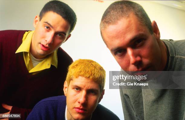 Adam Yauch , Mike Diamond , Adam Horovitz , Beastie Boys, SAS Hotel, Brussels, Belgium, .