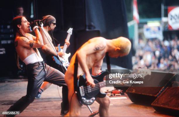 Red Hot Chili Peppers, Anthony Kiedis, Flea, Dave Navarro, Torhout-Werchter Festival, Werchter, Belgium, .