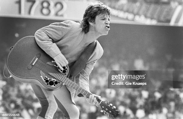 Tattoo You Tour, Mick Jagger, The Rolling Stones, Feyenoord Stadion , Rotterdam, Holland, .