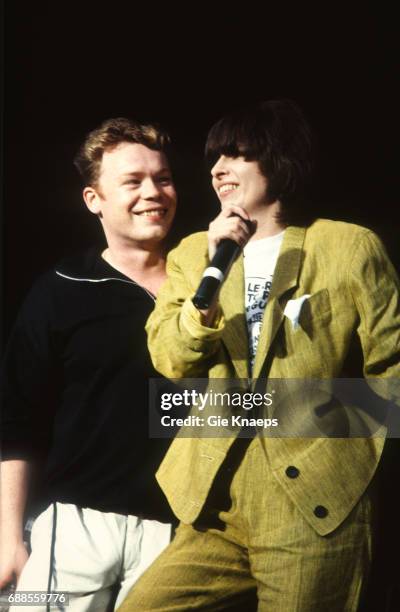 Ali Campbell with Chrissie Hynde, UB 40, Rock Werchter Festival, Werchter, Belgium, .