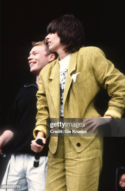 Ali Campbell with Chrissie Hynde, UB 40, Rock Werchter Festival, Werchter, Belgium, .