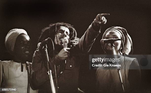Bob Marley, I Threes, Vorst Nationaal, Brussels, Belgium, .