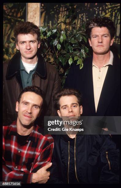 Crowded House, Neil Finn, Nick Seymour, Paul Hester, Tim Finn, Vooruit, Gent, Belgium, .