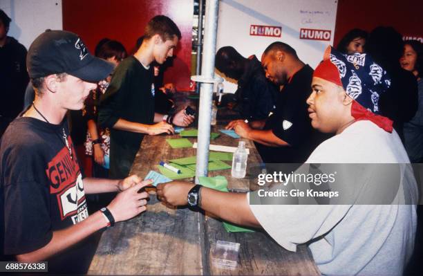 De La Soul, Kelvin Mercer, David Jude Jolicoeur, Vincent Mason, Signing session, Pukkelpop Festival, Hasselt, Belgium, .