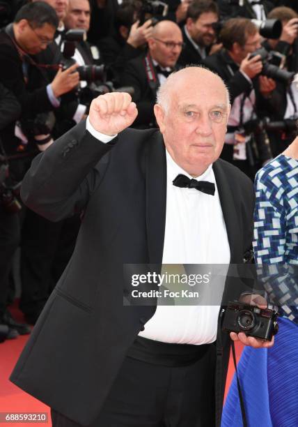 Raymond Depardon attends the 70th anniversary event during the 70th annual Cannes Film Festival at Palais des Festivals on May 23, 2017 in Cannes,...