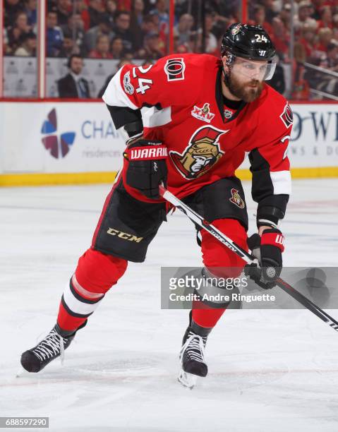 Viktor Stalberg of the Ottawa Senators skates against the Pittsburgh Penguins in Game Six of the Eastern Conference Final during the 2017 NHL Stanley...