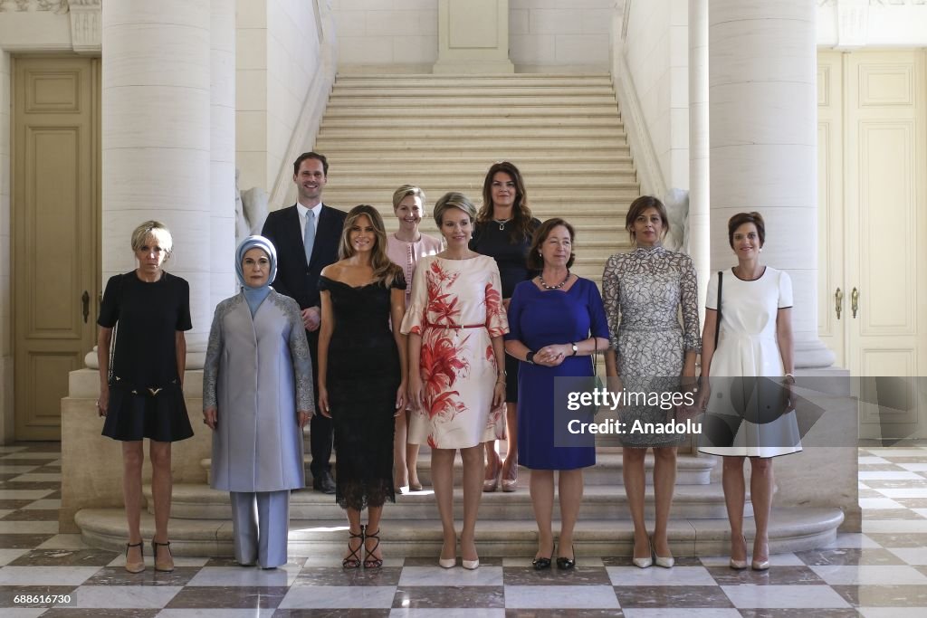 Diner of the First Ladies and Queen in Belgium