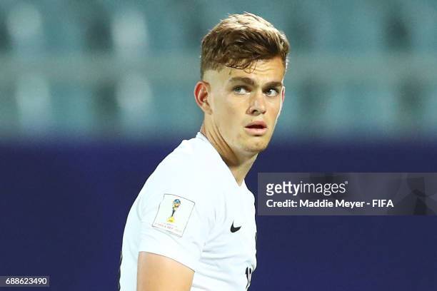 Myer Bevan of New Zealand looks on during the FIFA U-20 World Cup Korea Republic 2017 group E match between New Zealand and Honduras at Cheonan...