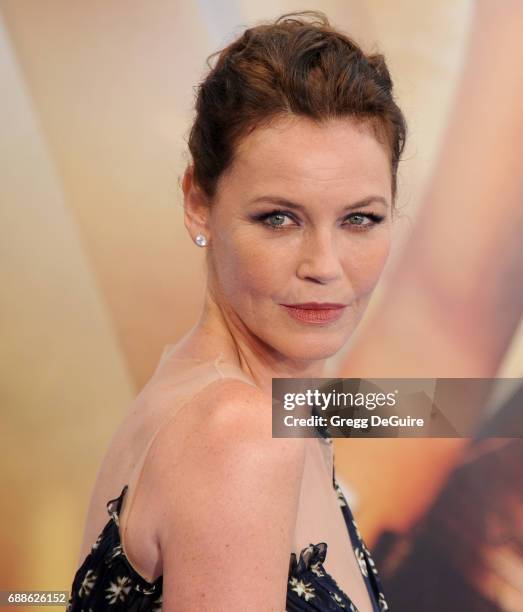 Actress Connie Nielsen arrives at the premiere of Warner Bros. Pictures' "Wonder Woman" at the Pantages Theatre on May 25, 2017 in Hollywood,...