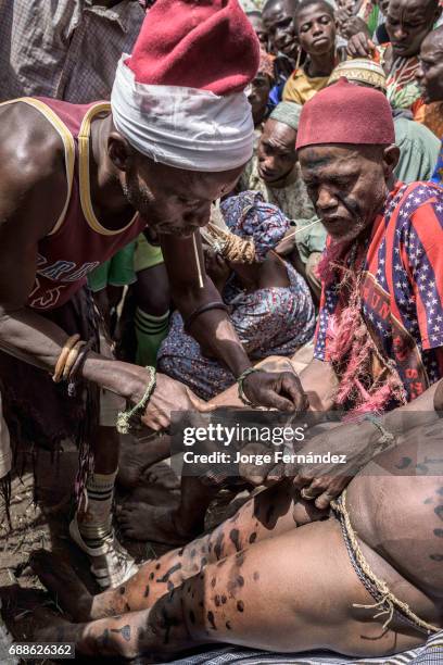 For the Yom tribe, the circumcision ceremony is a very important rite of passage from boys to men. The initiate lays down in the circumcision place,...