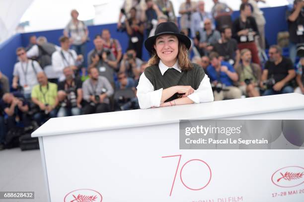 Athina Rachel Tsangari attends the Jury Cinefondation during the 70th annual Cannes Film Festival at Palais des Festivals on May 26, 2017 in Cannes,...