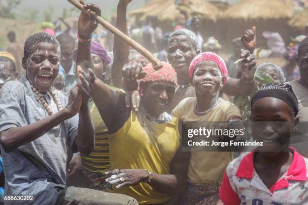 For the Yom tribe, the circumcision ceremony is a very important rite of passage from boys to men. The crowd enjoy the party dancing and throwing...