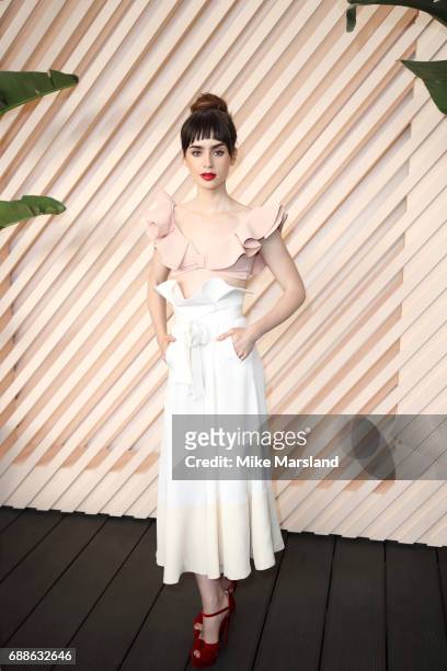 Actor Lily Collins is photographed on May 21, 2017 in Cannes, France.