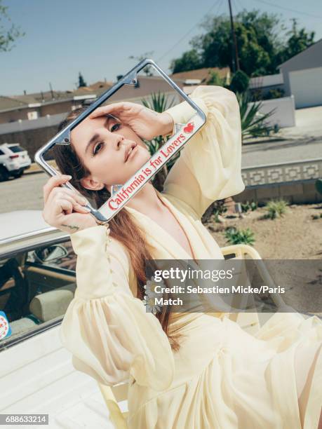 Singer Lana Del Rey is photographed for Paris Match on March 28, 2017 in Los Angeles, California.