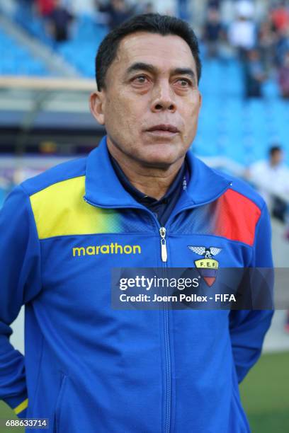 Head coach of Ecuador Jose Rodriguez during the FIFA U-20 World Cup Korea Republic 2017 group F match between Ecuador and USA at Incheon Munhak...