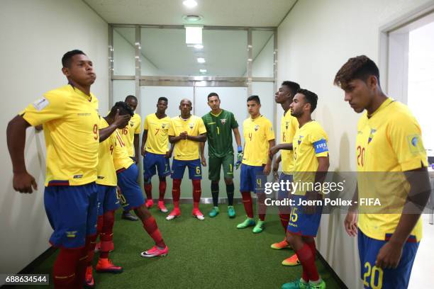 Player of Ecuador before the FIFA U-20 World Cup Korea Republic 2017 group F match between Ecuador and USA at Incheon Munhak Stadium on May 22, 2017...