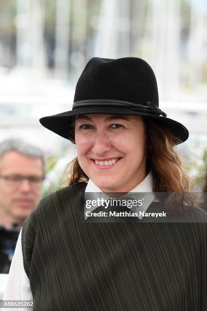 Athina Rachel Tsangari attends the Jury Cinefondation during the 70th annual Cannes Film Festival at Palais des Festivals on May 26, 2017 in Cannes,...