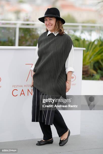 Athina Rachel Tsangari attends the Jury Cinefondation during the 70th annual Cannes Film Festival at Palais des Festivals on May 26, 2017 in Cannes,...